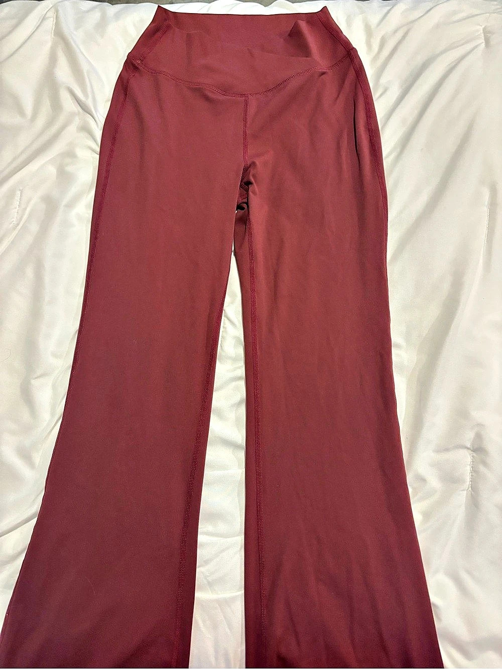 Burgundy Flare Pants Like New